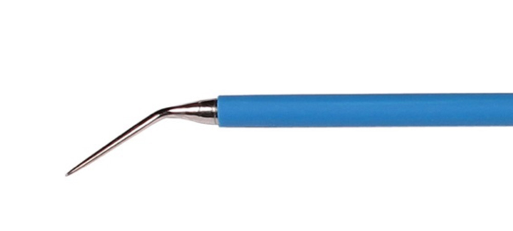Einmal-Nadelelektrode 0,8 x 12 mm, abgewinkelt, L = 140 mm