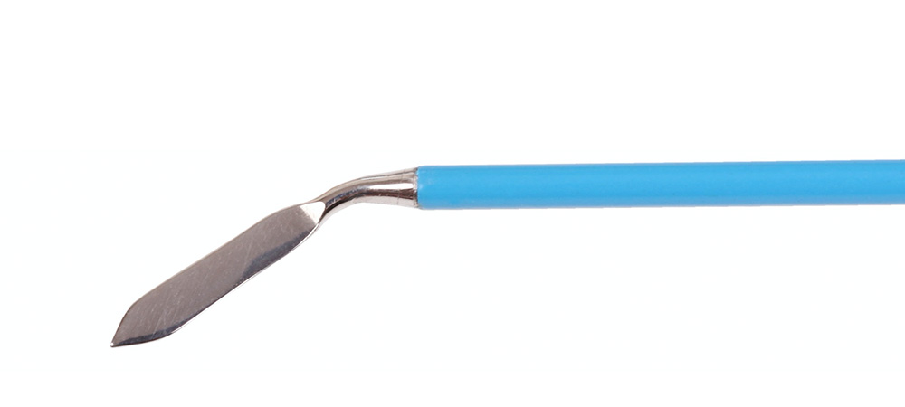  Einmal-Messerelektrode, 2,5 x 12 mm abgewinkelt, Gesamtlänge 140 mm